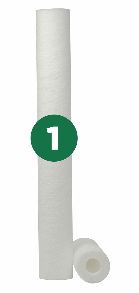 Campbell 1SM 20-Micron Sediment Water Filter Cartridges – 2-Pack For Reverse Osmosis – Made In USA