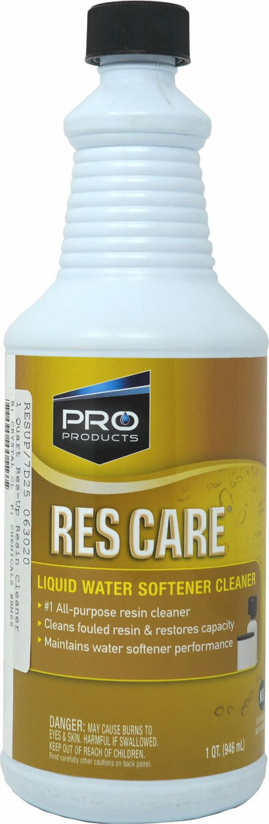 Water Softener Resin (Res Care)- whole 64oz bottle was added on mistake… is  our water safe to shower in or drink? Or do we need a plumber ASAP? :  r/Plumbing